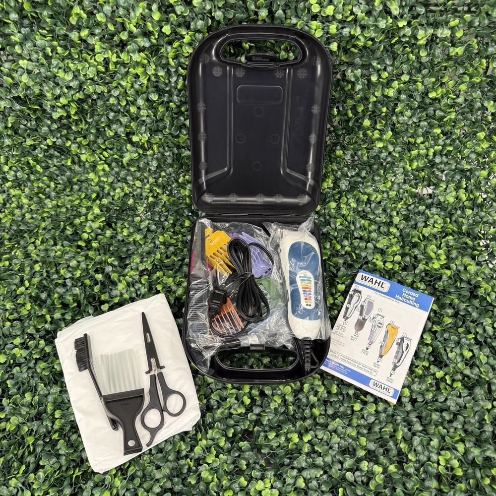 Wahl Corded Clipper Color‎ Pro Complete Hair Cutting Kit Hard Case 79300-1001M